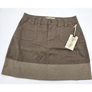 Aventura Shonda Skirt Golf 8 Dark Khaki Pockets A-line‎ Organic Hiking Outdoors